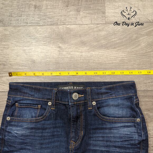 Express Denim Mini Skirt Size 00 - Picture 3 of 5